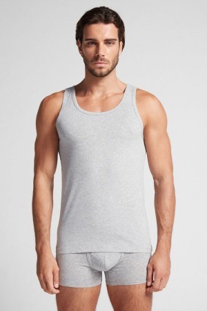 Intimissimi Crew Neck Tank Top Grijs | BEJZR31166